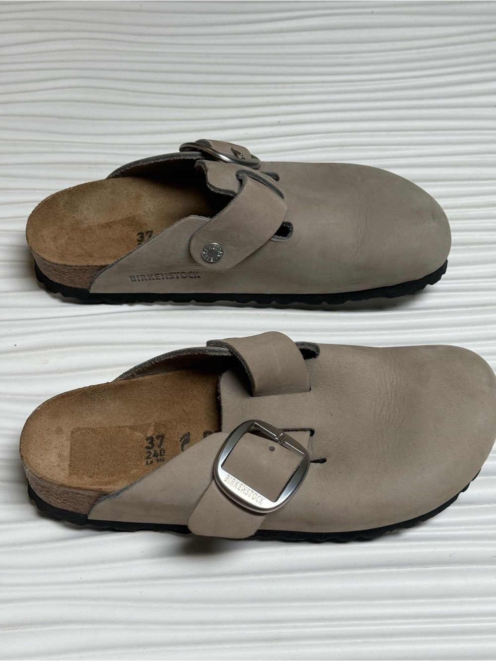 Birkenstock women Boston Clog — Taupe Gray size 6-6.5 women - Picture 3 of 9